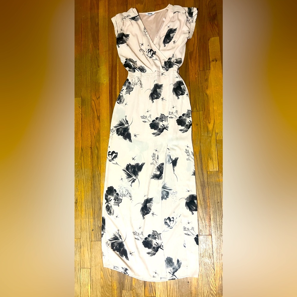 Floral Cream Colored Dress